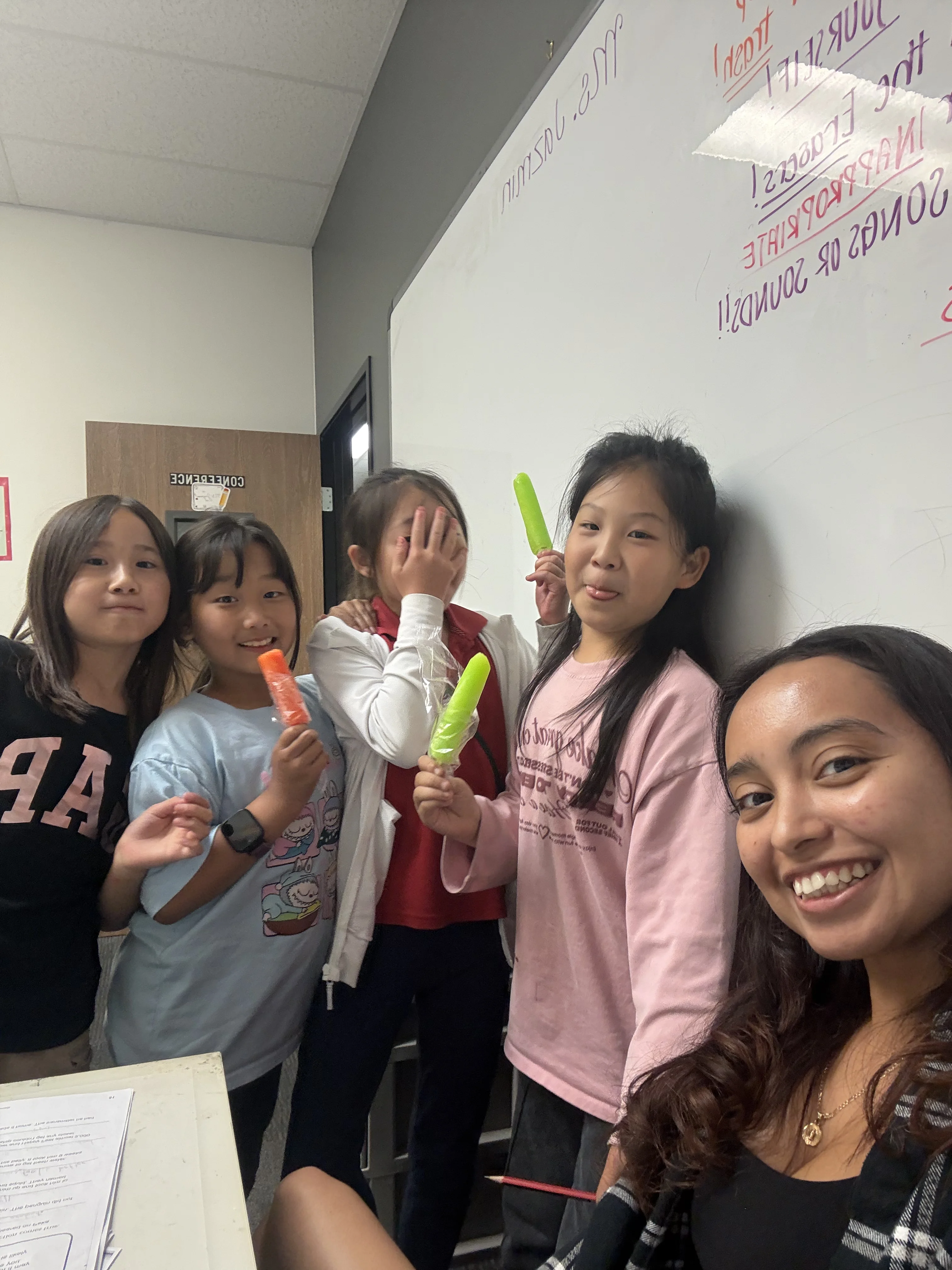 Students engaged in activities