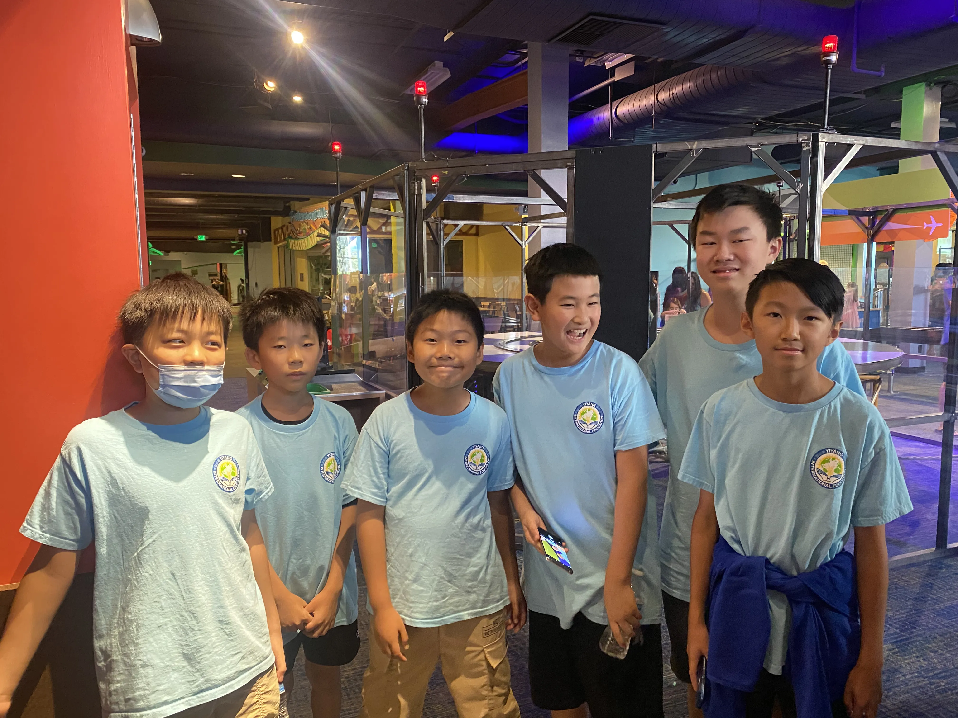 Students in after school program