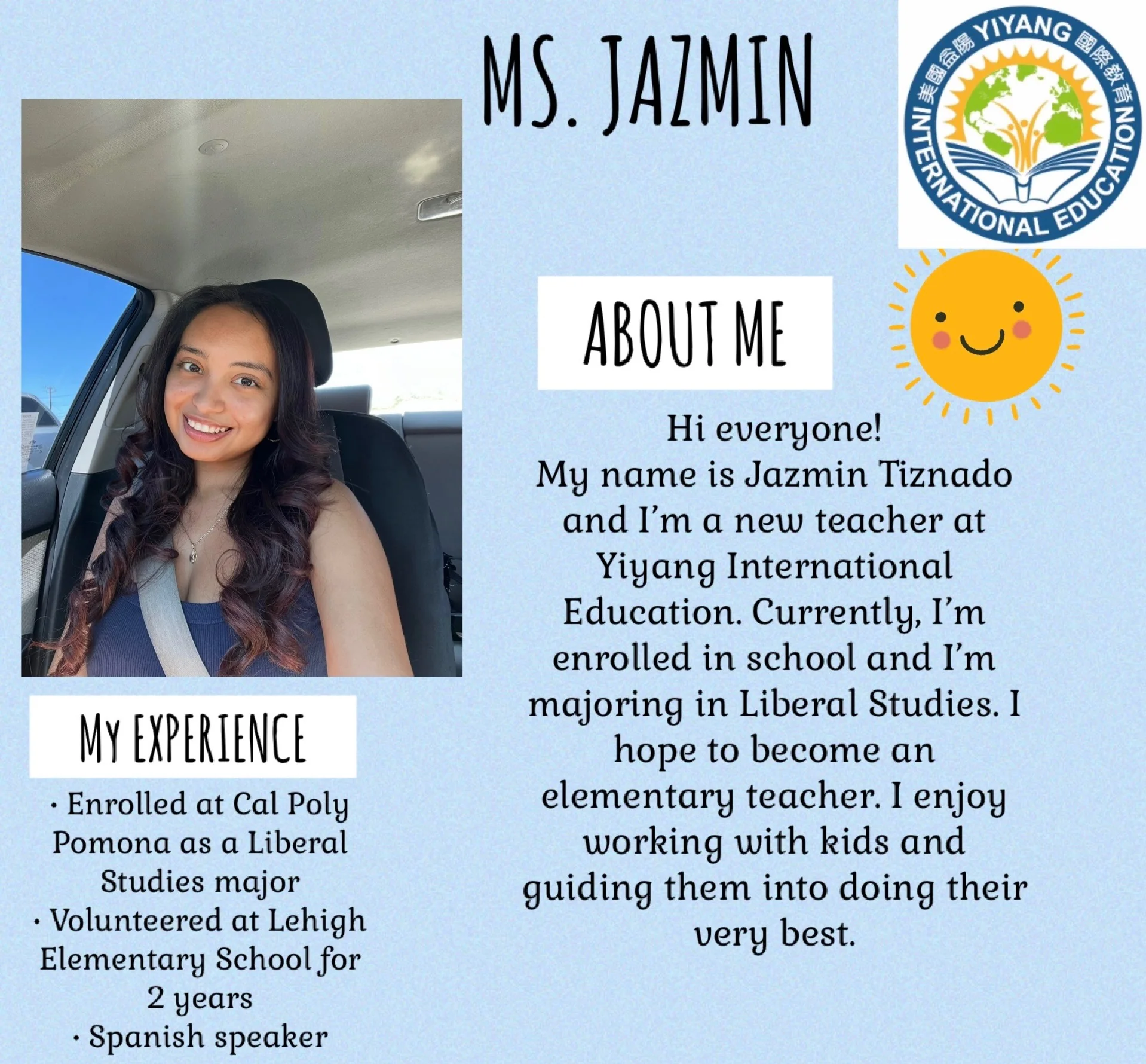 Ms. Jazmin Tiznado